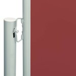 vidaXL Auvent latéral rétractable de patio 117x600 cm Rouge