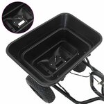 vidaXL Épandeur Noir 53 x 108 x 74 cm PVC et Acier