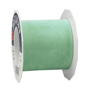 Organza sheer 25-m-rouleau 72 mm taupe