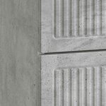 vidaXL Cabinet de chevet avec tiroir Gris béton 43 x 34 5 x 47 5 cm