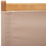 vidaXL Chaises de jardin pliantes lot de 4 taupe tissu et bois massif