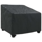 vidaXL Housse de chaise de jardin Noir 90 x 90 x 50 / 75 cm Tissu 420D
