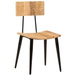 vidaXL Chaises à manger lot de 2 44x40x80 cm Bois de manguier solide