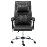 Chaise fauteuil siège de bureau informatique étude de massage similicuir noir 02_0024020