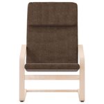 vidaXL Chaise de relaxation Marron foncé Tissu