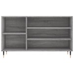 vidaXL Armoire à chaussures Sonoma gris 102x36x60 cm Bois d'ingénierie