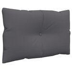 vidaXL Coussins de palette lot de 2 anthracite tissu