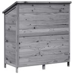 vidaXL Abri de jardin Gris 106 5 x 56 x 113 5 cm Bois de Sapin Massif