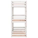 vidaXL Lit superposé triple sans matelas 90x200 cm bois de pin massif