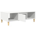 vidaXL Table basse Blanc 102 x 55 x 35 cm Bois d'ingénierie