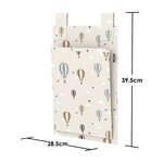 Flexa DAWN Poches de rangement pour lit Motif montgolfieres