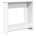 VidaXL Cadre de cheminée blanc 90x30x90 cm bois d'ingénierie