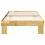 vidaXL Cadre de lit sans matelas 90x200 cm bois massif de chêne