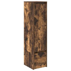 vidaXL Buffet haut chêne fumé 29 5x34x119 5 cm bois d'ingénierie
