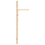 vidaXL Étagères de chevet murales 2 Pièces Bois de pin massif