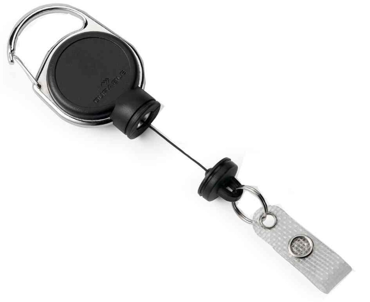 Uniclife 5 Pack Porte Clé Rétractable Robuste Enrouleurs Mousqueton De Badges Rétractables Porte Badges Robuste Boîtier En ABS Solide Ressort Acier Inoxydable Clip En Corde Nylon 60 Cm Anneau De Clé