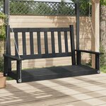 vidaXL Banc de balançoire de jardin chaînes en métal bois massif sapin