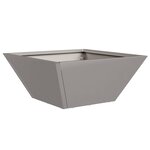 vidaXL Pot de jardin en forme de bol Rouillé 35 x 35 x 15 cm