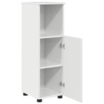 vidaXL Cabinet de salle de bain Blanc brillant 30 x 35 x 95 cm