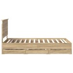vidaXL Cadre de lit Chêne Sonoma 100 x 200 cm Bois Ingénierie
