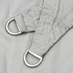 vidaXL Voile d'ombrage gris clair 3 5x2 m 100 polyester oxford