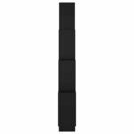 vidaXL Étagère murale cube Noir 90x15x119 cm Bois d’ingénierie
