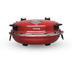 HKoeNIG NAPL350 - Four a Pizza Napoletana - Jusqu'a 350°C - 32cm - 1200W - Minuteur - Plaque de cuisson en pierre céramique