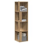 vidaXL Armoire d'angle chêne artisanal 33x33x132 cm bois d'ingénierie