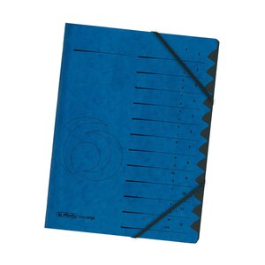 trieur easyorga, A4, carton, 12 compartiments, rouge HERLITZ