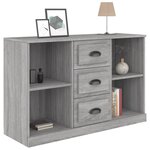 vidaXL Buffet sonoma gris 104 5x35 5x67 5 cm bois d'ingénierie