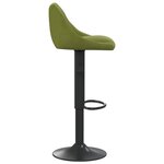 vidaXL Tabouret de bar Vert clair Velours