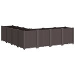 vidaXL Jardinière marron 160x160x53 cm polypropylène