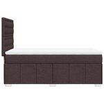 vidaXL Sommier à lattes de lit avec matelas Marron foncé 100x200 cm