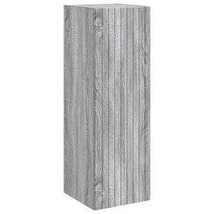 vidaXL Cabinet de Salle de Bain Mural Sonoma gris 33 x 34 5 x 100 cm