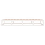 vidaXL Cadre de lit sans matelas blanc 90x200 cm bois massif
