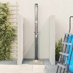 vidaXL Douche solaire extérieure Noir 217 cm PVC  aluminium