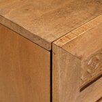 vidaXL Table de chevet avec tiroir Marron clair 50 x 33 x 60 cm