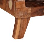 vidaXL Table d'appoint Marron 40 x 40 x 49 cm Bois Recyclé Solide