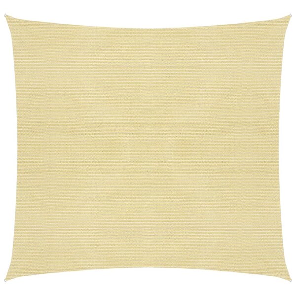 vidaXL Voile d'ombrage 160 g/m² Beige 7x7 m PEHD