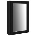 vidaXL Ensemble de meubles de salle de bain 3 pièces en chêne noir - Bois d'ingénierie