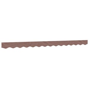 vidaXL Tissu de remplacement de cantonnière d’auvent rayure marron
