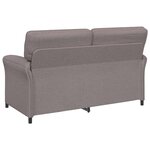 vidaXL Sofa 2 places Taupe 158 x 83 x 95 cm