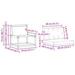 vidaXL Ensemble de canapés d'extérieur 3 Pièces Blanc et crème