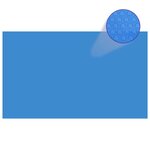 vidaXL Couverture de piscine rectangulaire 500x300 cm PE Bleu