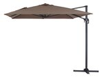 Parasol jardin déporté Alu "Sun 4" - Rectangle - 3 x 4 m - Taupe
