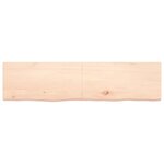 vidaXL Étagère murale 160x40x(2-4) cm bois de chêne massif non traité