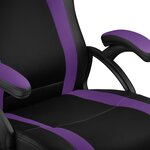 Tectake Chaise gamer GOODMAN - noir/violet