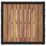 vidaXL Ensemble bistro de jardin 3 Pièces Noir Poly rotin