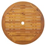 vidaXL Table pliable de jardin 70 cm Bois d'acacia solide