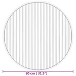 vidaXL Tapis rond naturel 80 cm bambou